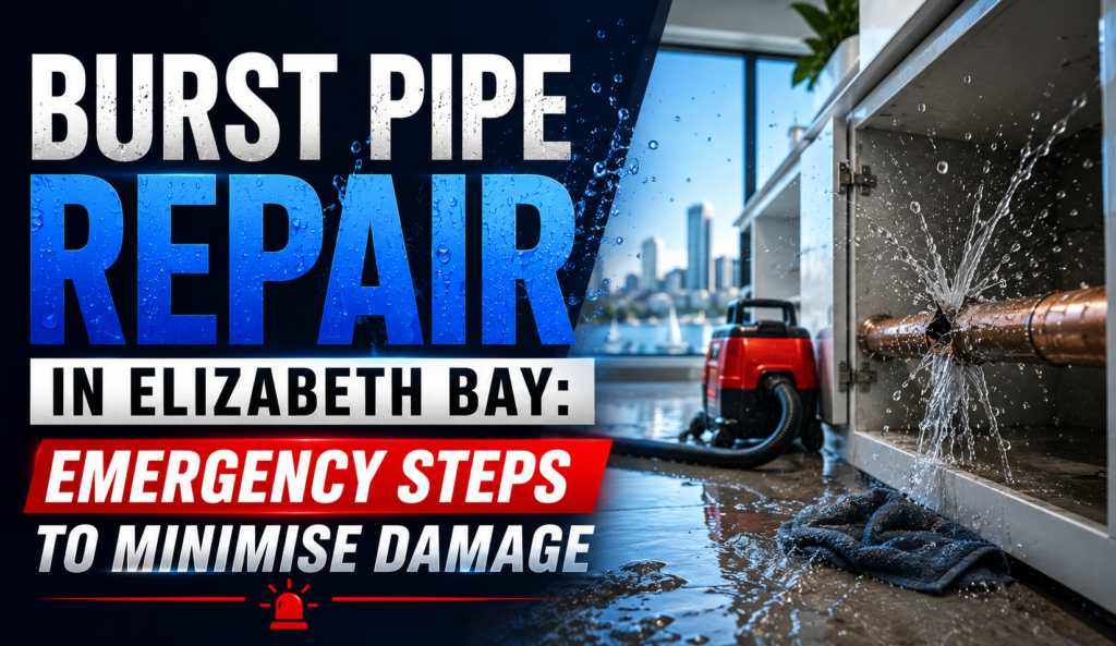 Burst Pipe Repair in Elizabeth Bay
