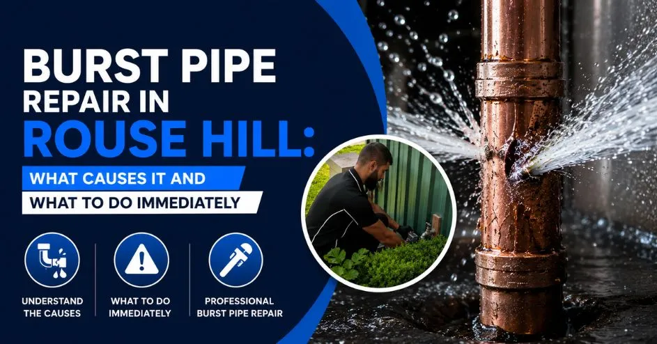 burst pipe repair in Rouse Hill