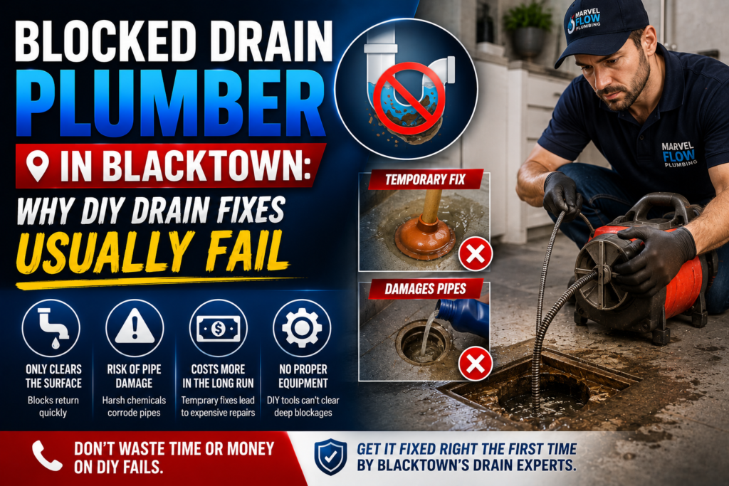 Blocked Drain Plumber in Blacktown