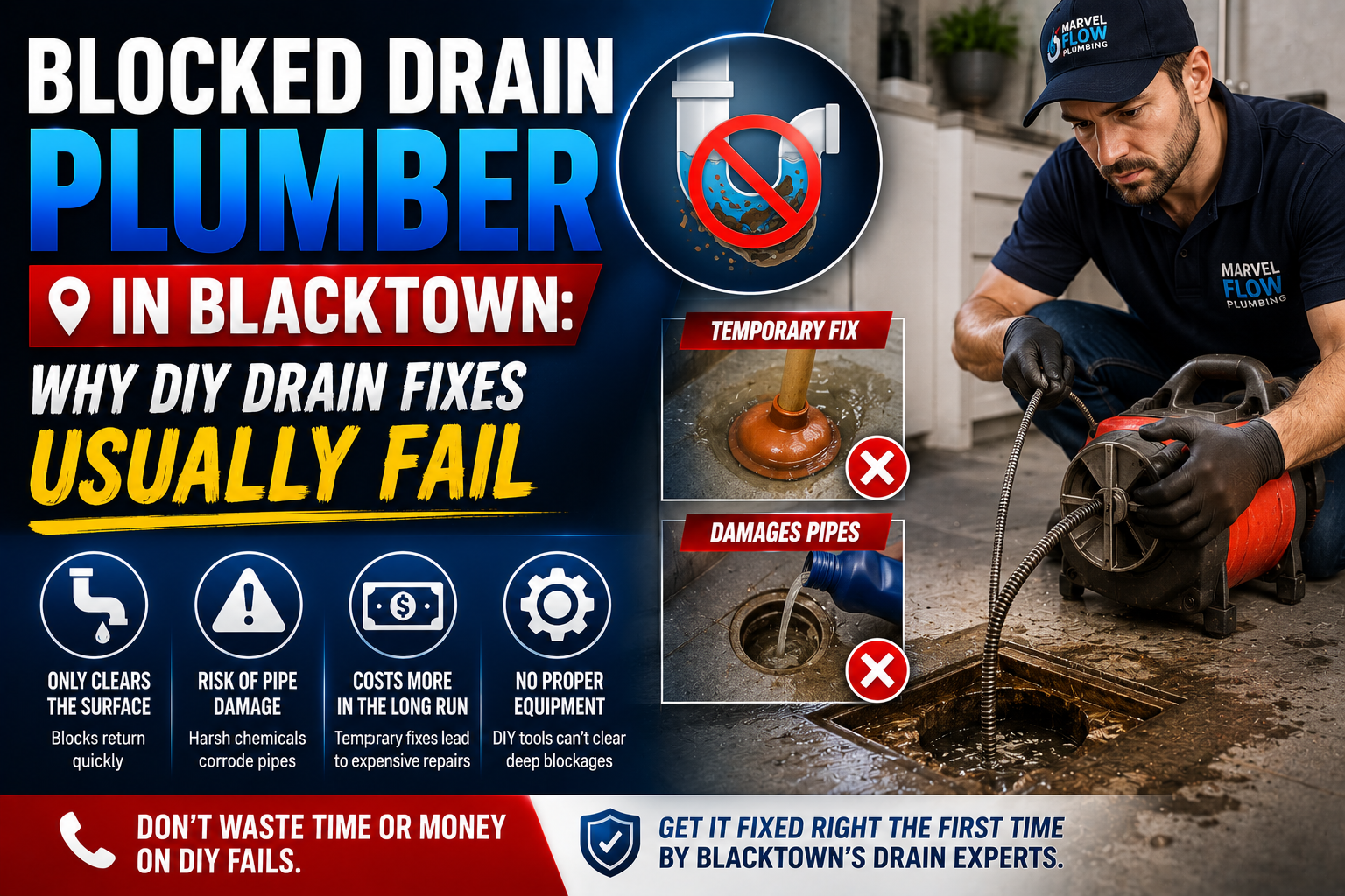 Blocked Drain Plumber in Blacktown