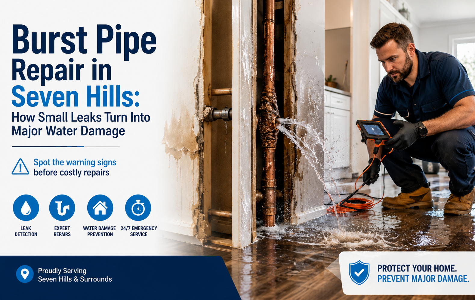 Burst Pipe Repair in Seven Hills