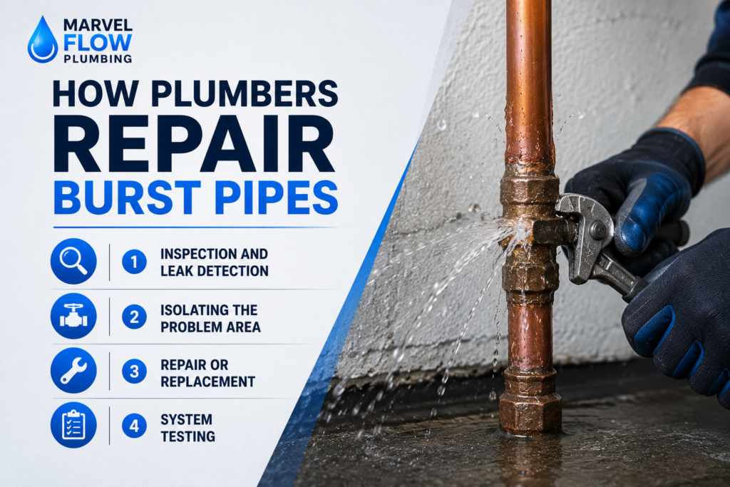 Burst Pipe Repair services in Rouse Hill