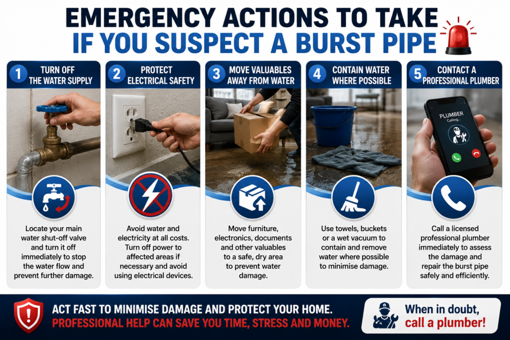 Burst Pipe Repair in Blacktown