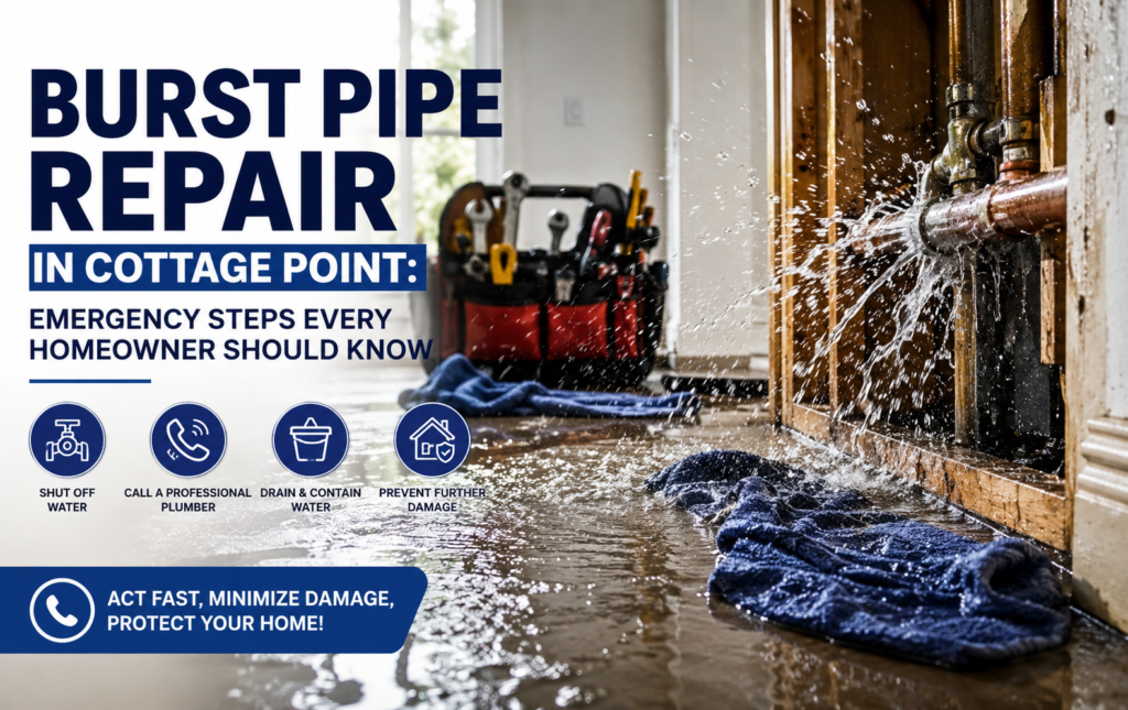 Burst Pipe Repair in Cottage Point