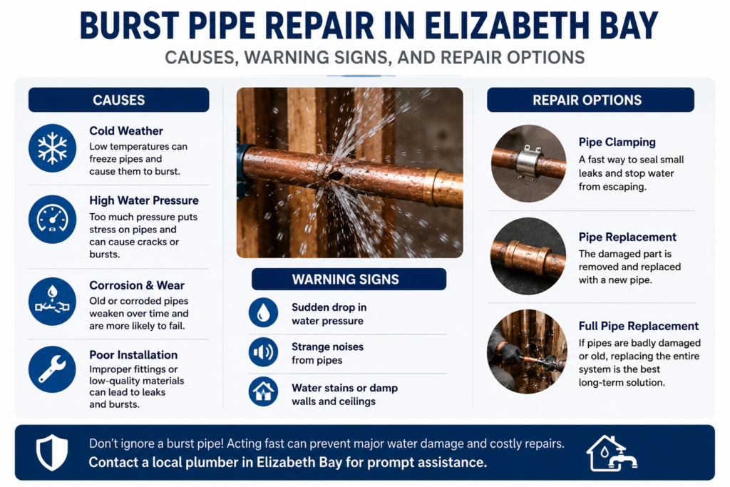 Burst Pipe Repair in Elizabeth Bay
