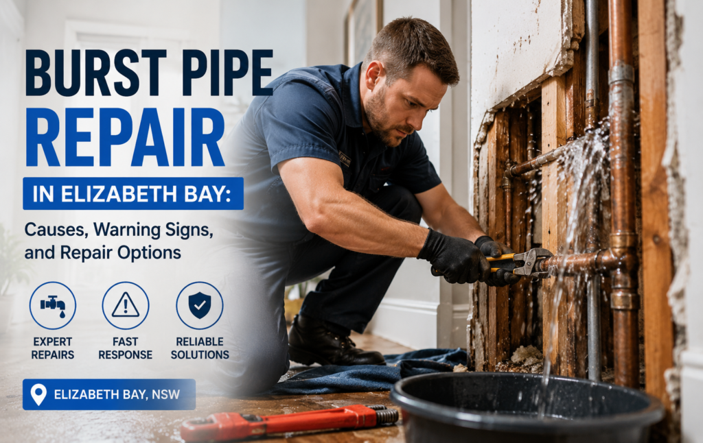 Burst Pipe Repair in Elizabeth Bay