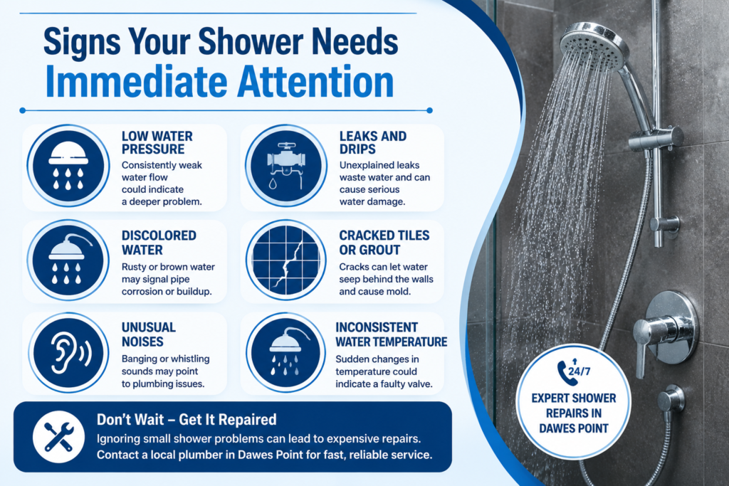 Shower Repairs in Dawes Point