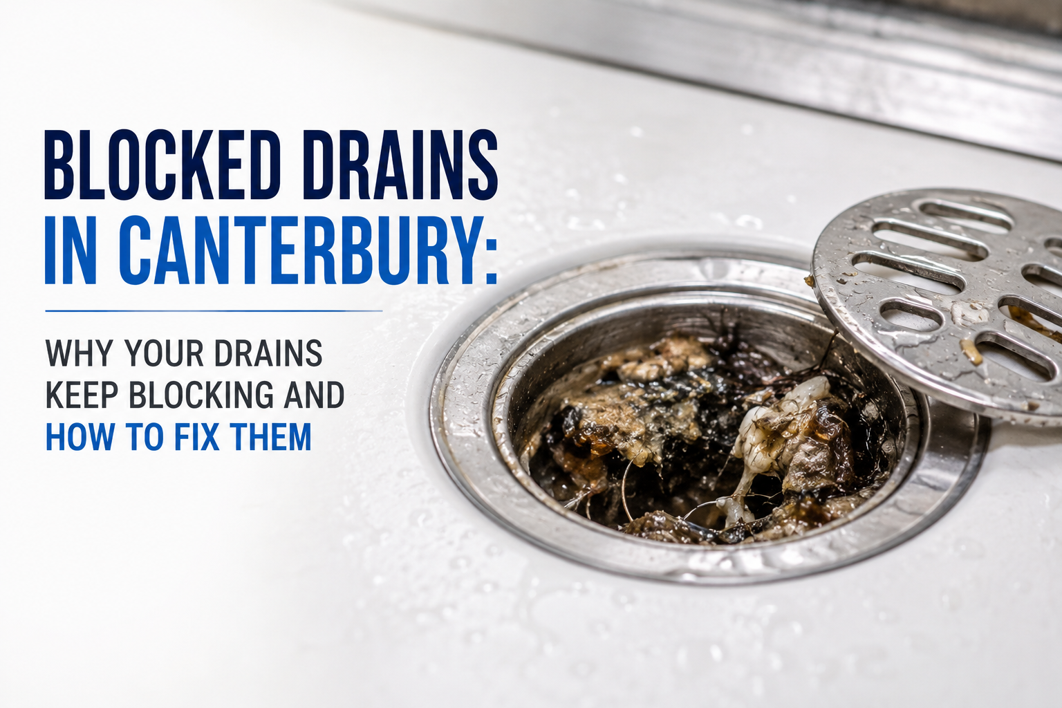blocked drains in Canterbury