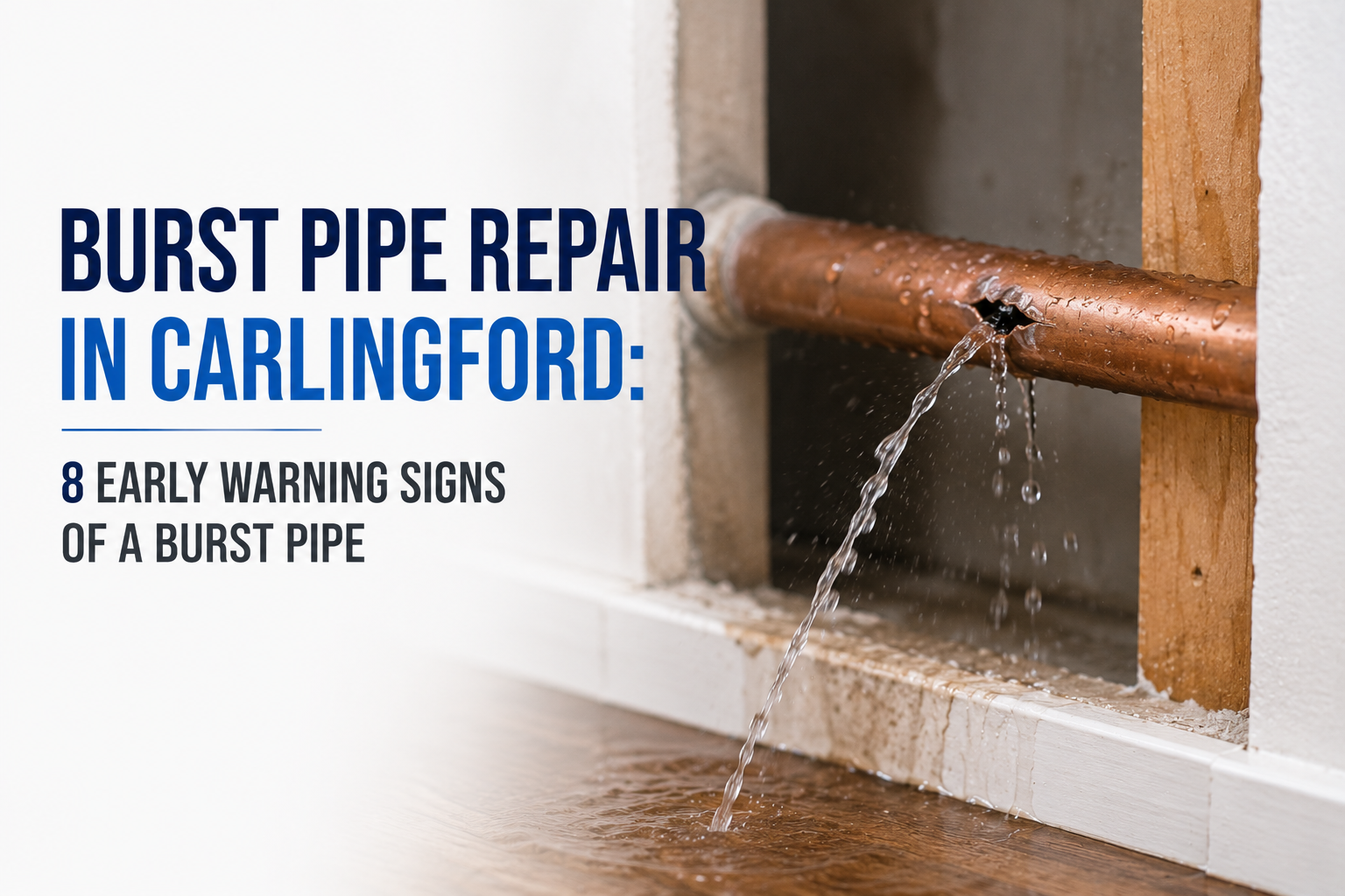 Burst Pipe Repair in Carlingford