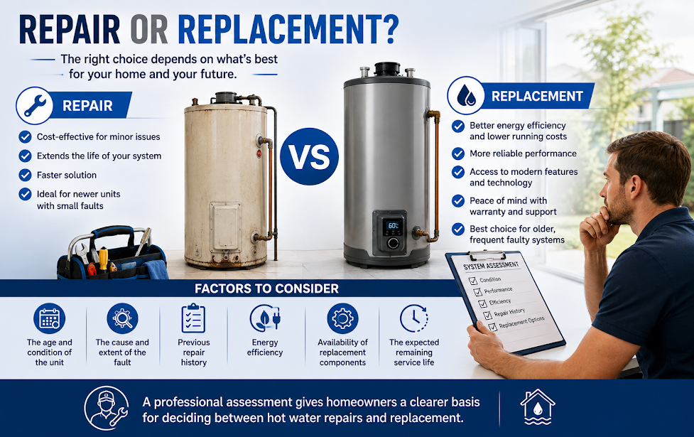 Hot Water System Repair in Arncliffe
