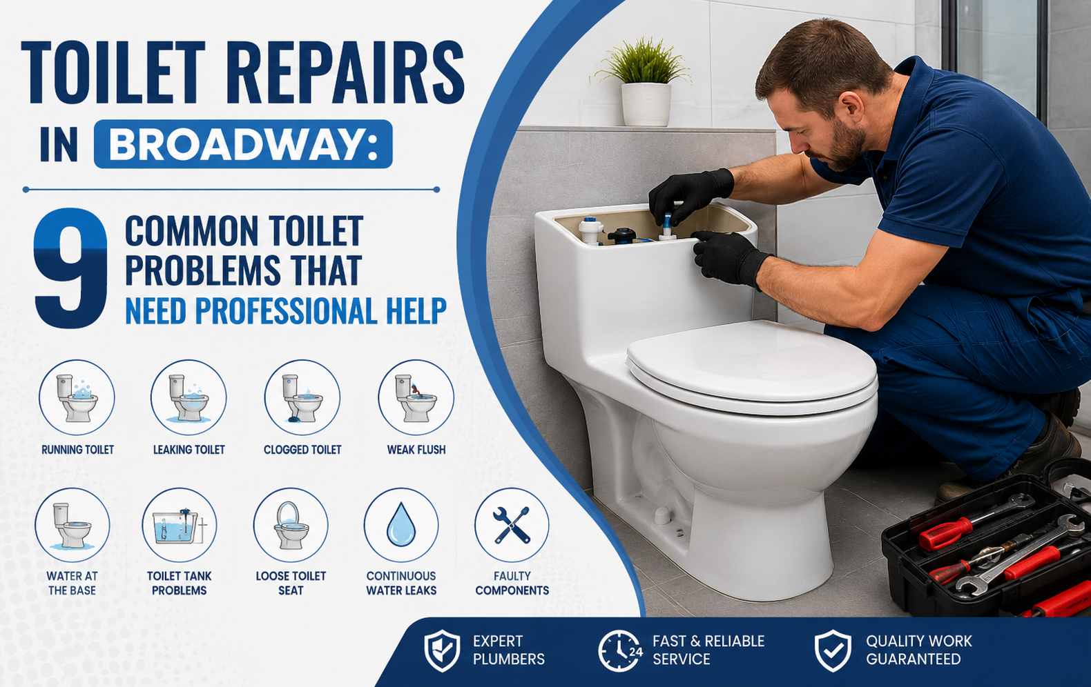 Toilet Repairs in Broadway