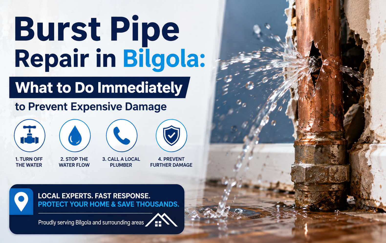 Burst Pipe Repair in Bilgola